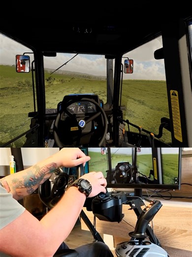 Farming Simulator New Holland TM 130 POV Steering Wheel Manual Gearbox Thrustmaster Farmstick #dkgc