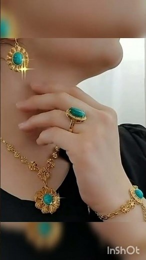 Gold Turquoise Jewelry Set 2026 | Latest Trendy Bridal & Party Wear Design