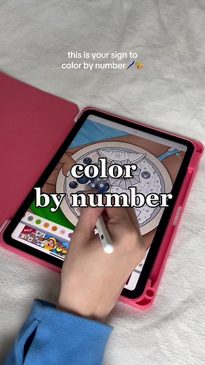Relaxing Paint by Numbers App for iPad
