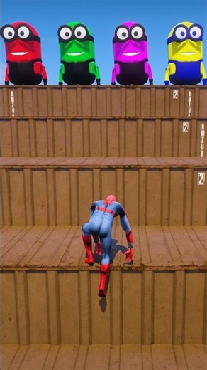 funny Spiderman Ragdolls Jump/Fails Ep 16 #shorts