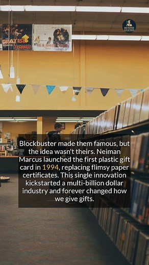 Neiman Marcus launched the first plastic gift card in 1994, an innovation that changed how we give gifts. #history #didyouknow #historyfacts | Beyond Legends