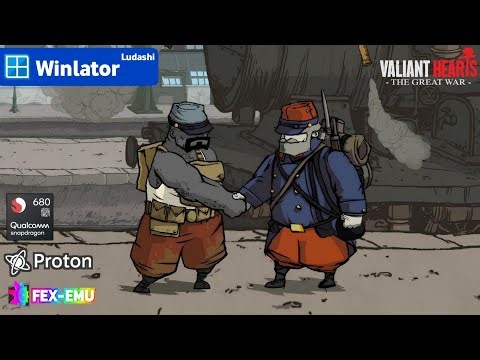 VALIANT HEARTS: THE GREAT WAR on Android | Winlator Ludashi v2.8 | Snapdragon 680 | 4gb ram
