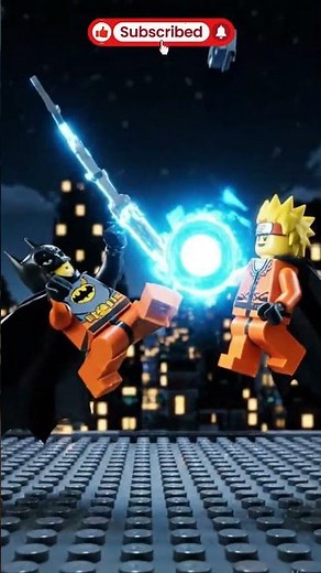 ⚡ Epic Lego Battle: Batman vs Naruto | Superhero vs Ninja