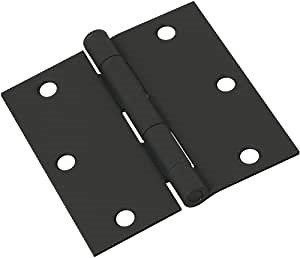 National Hardware N241-190 V512 Door Hinge in Black,3-1/2 Inch