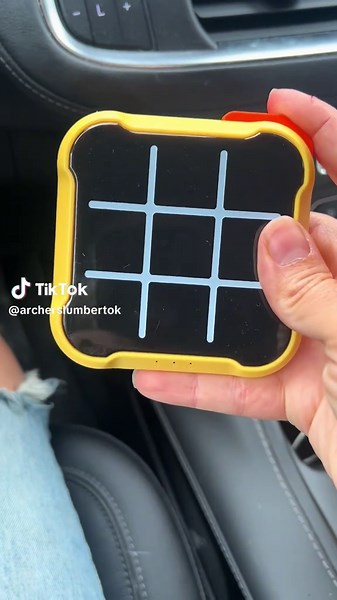 Cute Tic Tac Toe Game Ideal for Kids on Road Trips