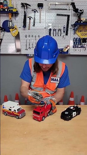 Rescue Vehicles Fire Truck with Handyman Hal #handymanhal #firetruck