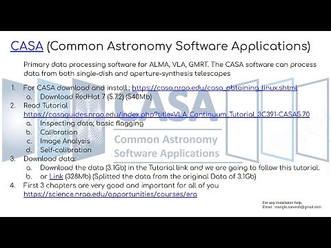 CASA tutorial for Radio Astronomy Data Analysis | Flagging | Calibration | Imaging | VLA | GMRT |
