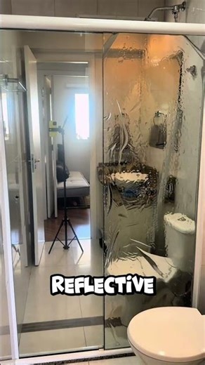 Budget Hack: Turn Your Shower Door Into a Mirror!