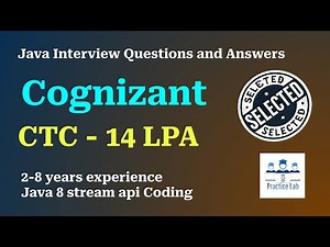 22.Cognizant Java Interview | Java8, SpringBoot, Microservices, Stream APIs coding Question Answers