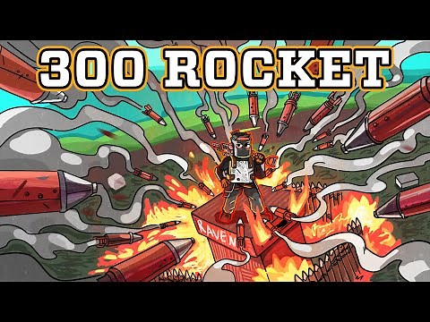 300 ROCKETS RAID DEFENSE ! Rust