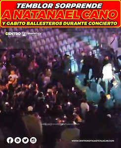 #Sismo sorprende a Natanael Cano y Gabito Ballesteros durante concierto en Oaxaca En un tan esperado concierto que prometía ser una velada inolvidable para los amantes de la música regional mexicana, los cantantes Natanael Cano y Gabito Ballesteros vivieron momentos de tensión en el estado de Oaxaca. Durante su actuación en el Auditorio Guelaguetza, un sismo sacudió inesperadamente el lugar, interrumpiendo abruptamente la música y generando confusión entre el público. El Servicio Sismológico Nac