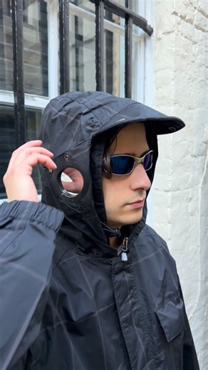 300700 on Instagram: "2000s iPod Control Goggle Jacket 150+ Pieces from our archive online now - LINK IN BIO! 30% OFF ENDS TUESDAY! This piece is a good example of design referencing, as this takes very obvious inspiration from Massimo Osti’s C.P. Company. The jacket uses the exact same goggle mask system used by Osti on a variations of the 1988 Mille Miglia jackets, but the design team saw the potential to use this on a ski jacket with a full face covering and built-in mirrored-lenses. The gogg