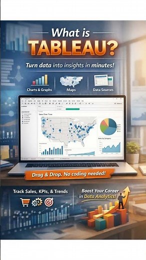 What is Tableau? | Tableau Explained in 1 Minute | Data Analytics for Beginners