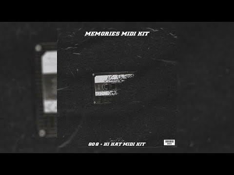 [+20 ] 808 midi kit / hi hat midi kit - "Memories" ( Royalty Free pyrex whippa, 808 mafia )