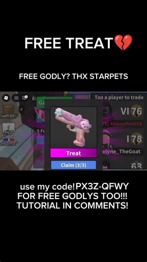 FREE GODLYS?!! #viralshorts #shorts #mm2 #roblox #starpets
