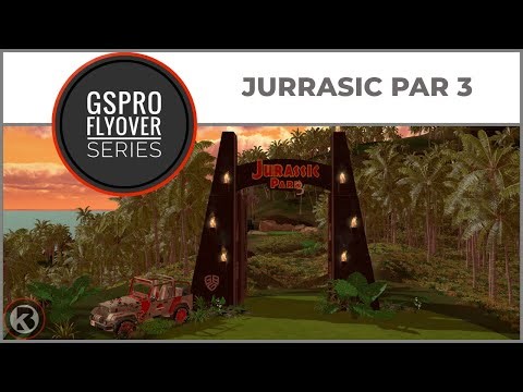 GSPro Course Flyover - Jurrasic Par3 - Designed by CDrum