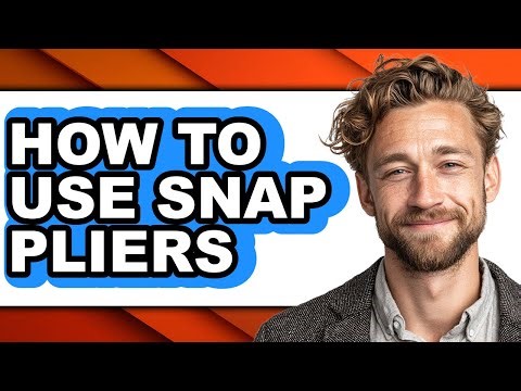 How to Use Snap Pliers (only Way)
