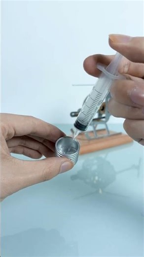 How Does It Fly? 🚁 Fire-Powered Stirling Engine Helicopter! | TinyThinker Lab #multiengine #fluidsim