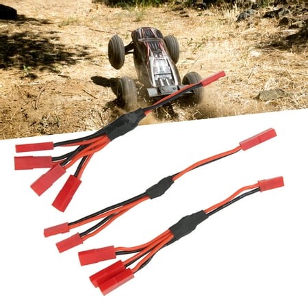 JST Plug Splitter, JST Y Parallel Harness Easy To Disassemble Scratch Proof Red Lightweight  for RC Cars - Walmart.ca