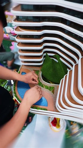 Architect provides on-site guidance for model making