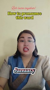 11K views · 111 reactions | How to pronounce January #pronunciation #reading #vocabulary #English #education | Teacher Anne | Facebook