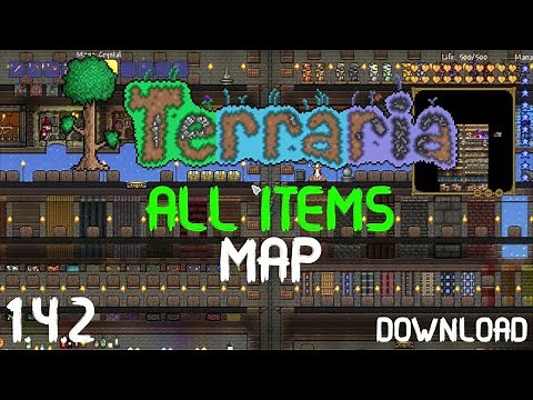 ALL ITEMS MAP | TERRARIA 1.4.5 | Builder's Workshop | 2020 LATEST | Journey's END