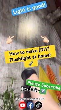 How to make DIY Rechargeable Flashlight! 🔦 #diy #howto #flashlight #handmade
