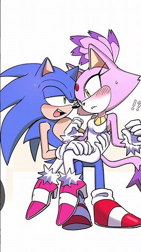 Blaze Takes a Seat With Sonic ~ #sonaze #animedub