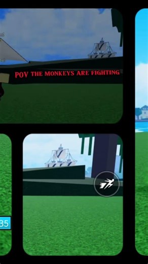 The monkeys ARE FIGHTING #viral #trending #bloxfruit #monkeys
