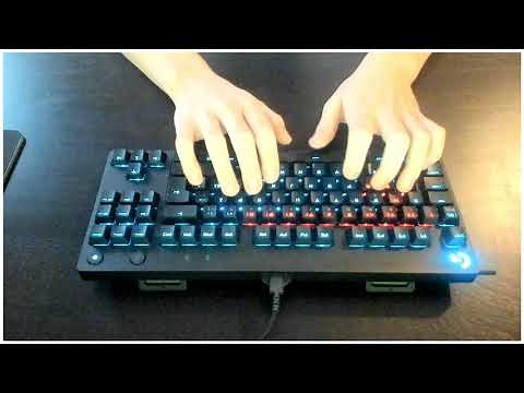 Logitech G Pro Keyboard Sound Test (GX Red Linear)