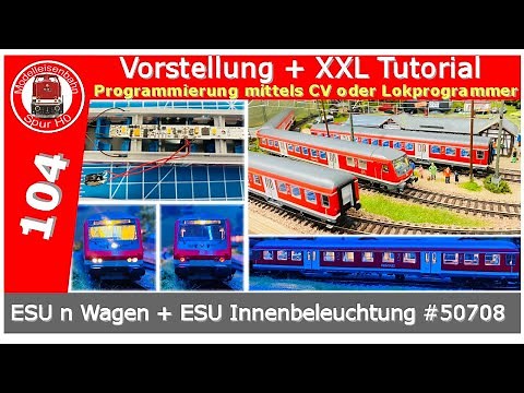 ESU n Carriage traffic red Era V/VI + Interior lighting 50708 Digitization Programming Tutorial