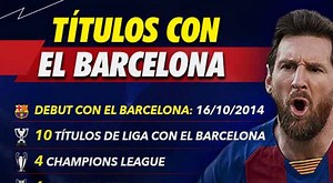 Messi cumple 20 años con el Barcelona