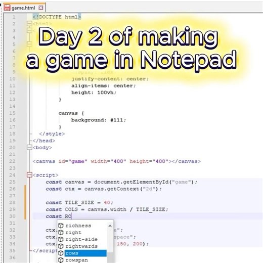 Day 2 — Building the World Grid