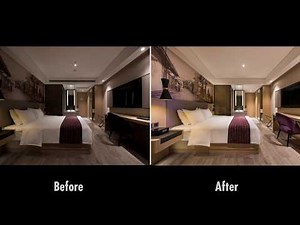 Hotel Room Retouching timelapse