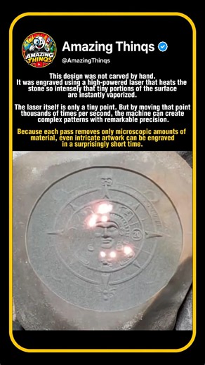 How a Laser Engraves Stone