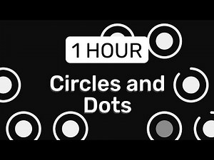 Baby Sensory Animation Circles and Dots | 1 Hour | Black and White