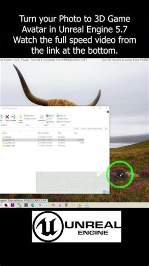 Turn your Photo to 3D Game Avatar in Unreal Engine 5.7 #imageto3d #unrealengine #ue5 #gamedev