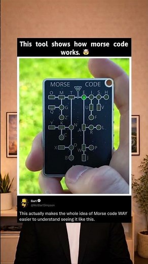 This tool shows how Morse code works and gets deciphered