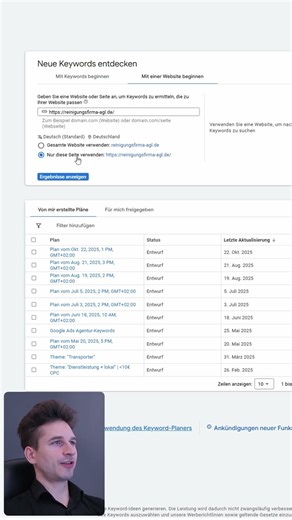 Keyword Recherche für Google Ads machen mit Keyword Planer.mov