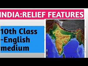 10 1 INDIAN RELIEF FEATURES PART 1 BITS 10th class 1st lesson english medium by Hanumamma