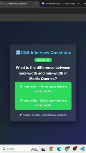 🚀 Most Asked Media Query Interview Questions