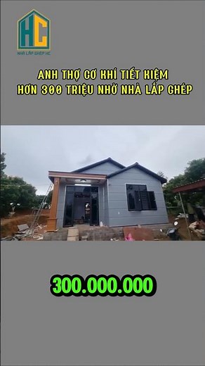 The mechanic saved more than 300 million thanks to building a prefabricated house #nhalapghep #NH...