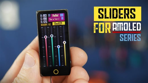 T-Display S3 AMOLED系列（ESP32）的渐变滑块