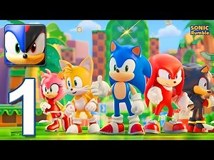Sonic Rumble - Gameplay Walkthrough Part 1 - Sonic Tournament 1 2 3 4 Players Games (iOS, Android)
