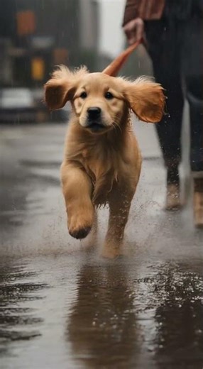 Adorable golden retriever puppy #ai #swarmui #stablediffusion #nvidia #3090 #dog #animals #cutedog