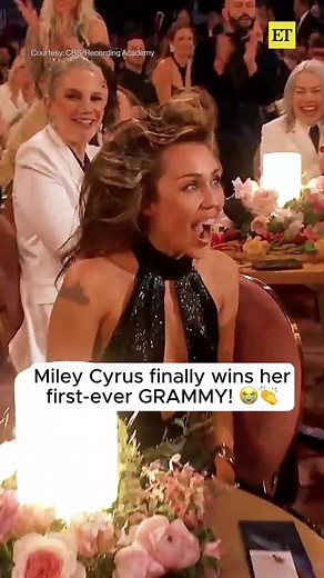 Miley Cyrus Wins First Grammy for 'Flowers' Performance