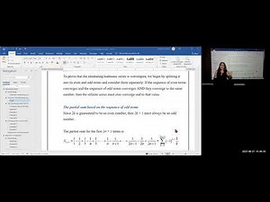 5.5 Alternating Series Test Prof D video