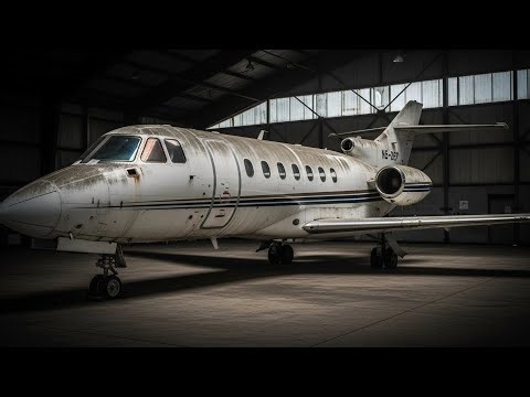 ASMR Jet Restoration | We Found a $2 Million Hawker 900XP Private Jet Engine Abandoned in a Hangar