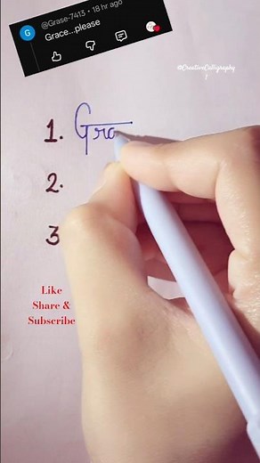 Requested name "Grace" Signature | Beautiful cursive signature ✍️ #handwriting #calligraphy#fyp