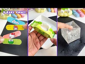 8 Easy craft ideas / miniature craft / how to make / DIY school project. / Helena's Craft